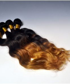 Tissage bicolore légèrement ondulés qualité Remy hair